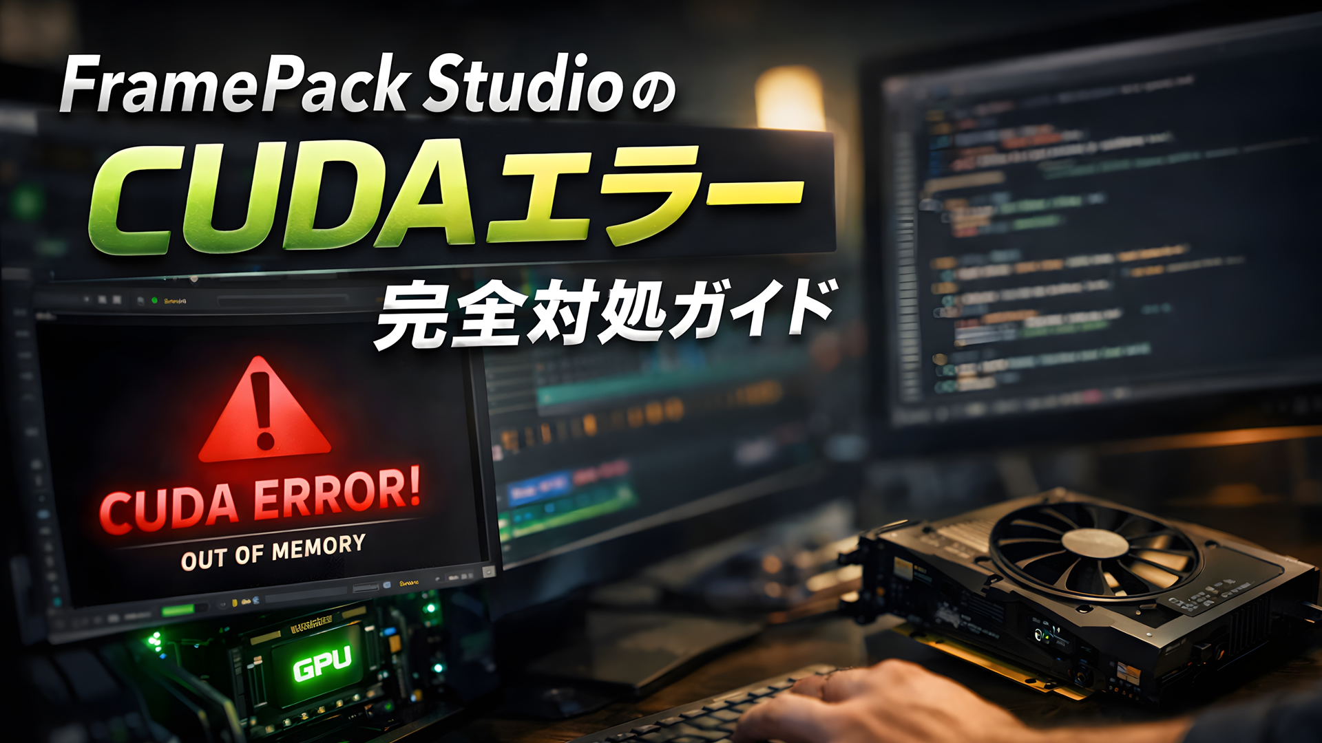 FramePack StudioのCUDAエラー完全対処ガイド｜cu128・cu126不一致からDriver・VRAM問題まで解決