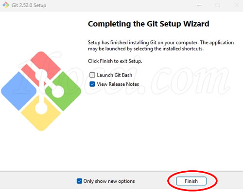 Git for Windowsインストール終了